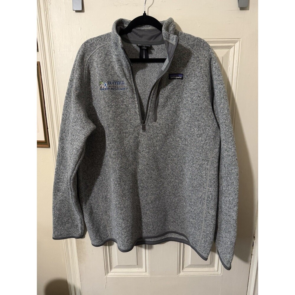 Patagonia Better Sweater 1/4 Zip Fleece Pullover Gray XL Mens